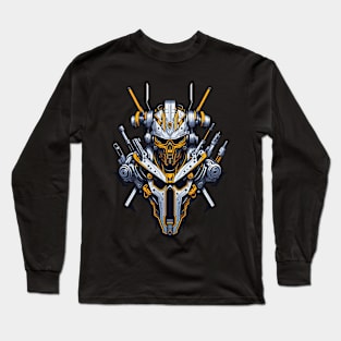 Mecha Skull S03 D31 Long Sleeve T-Shirt